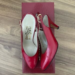 Salvatore Ferragamo Vintage Red Heels